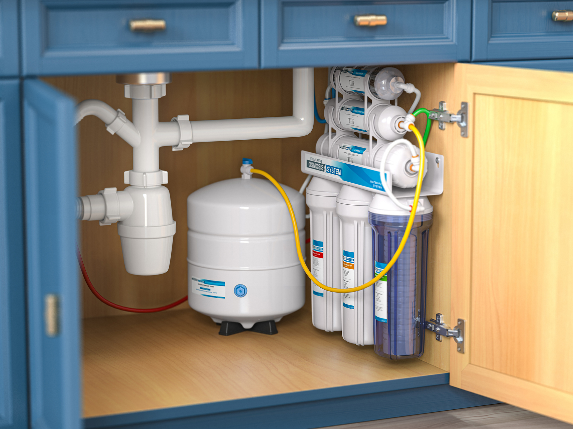 Reverse Osmosis Filtration System under sink